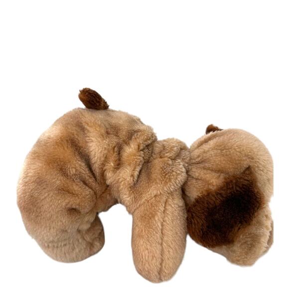 Vintage Plush Puppy Raffoler Dog Stuffed Animal Droopy Brown Wrinkle 86 Shar Pei - Picture 5 of 11
